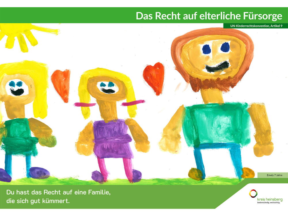 Du hast das Recht auf eine Familie, die sich gut kümmert.