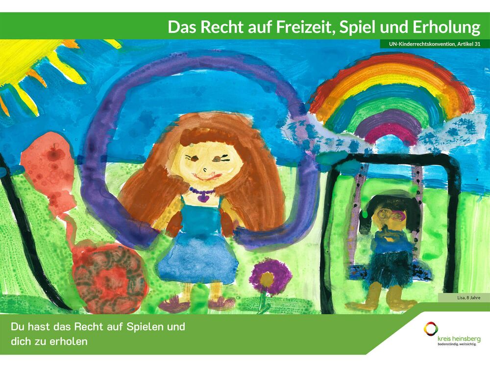 Du hast das Recht auf Spielen und dich zu erholen.