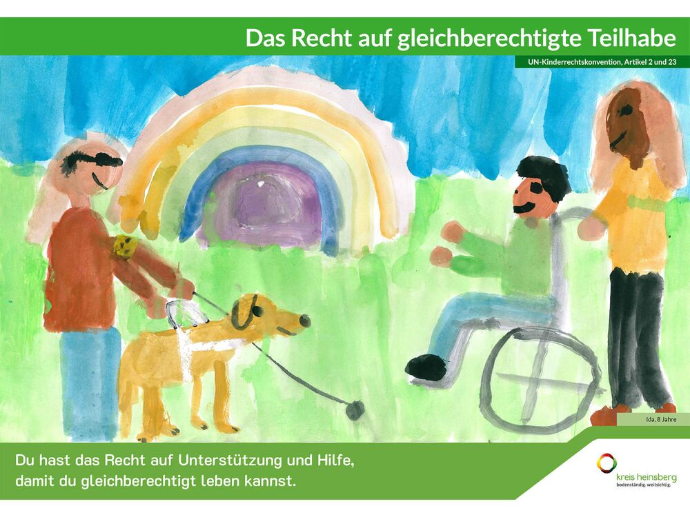 Du hast das Recht auf Unterstützung und Hilfe, damit du gleichberechtigt leben kannst.