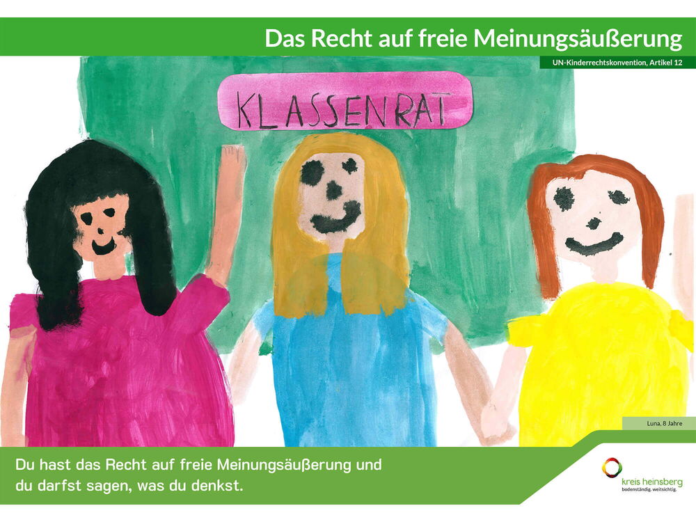Du hast das Recht auf freie Meinungsäußerung und darfst sagen, was du denkst.